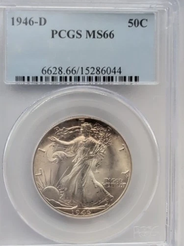 1946 D PCGS MS66 Walking Liberty Half Dollar