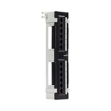 2 X 12-port Cat6 UTP LAN Mini patch panel w/surface wall mount bracket