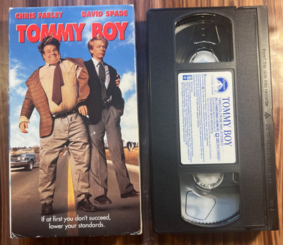 Tommy Boy VHS 1995 Movie Chris Farley David Spade Comedy Buddy Paramount 90's