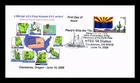 DR JIM STAMPS US COVER ARIZONA FLAGS OF OUR NATION FDC NTSS CLACKAMAS OREGON