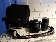 Canon EOS Rebel T3 Digital Camera with EFS 18-55mm And EFS 55-250 MM +Case!
