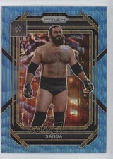 2023 Panini Prizm WWE Blue Wave Prizm Sanga #117 6q5