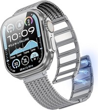 Magnetic Stainless Steel Strap TPU Case For Apple Watch 11 10 9 8 7 SE Ultra 3 2