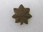 WW2 US Military Brass Collar Major Rank Pinback Lapel Pin AMICO Hallmarked