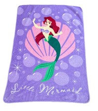 Disney Little Mermaid Fleece Baby Toddler Throw Blanket 28x41