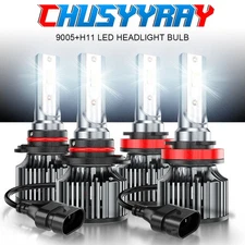 For Honda Accord 2008-2017 4pc 6000K White LED Headlight High/Low Beam Bulbs Kit