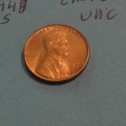 1948 S     CHOICE  RED UNCIRCULATED  WHEAT CENT #1