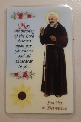 Father Padre Pio da Pietrelcina Holy Card Sacred Card Blessing PADRE PIO