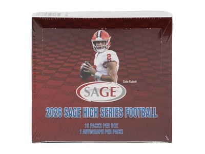 2026 Sage Football High Series - HOBBY, BLASTER - PICK YOUR CARD FREE SHIPPING