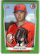 2014 Bowman Draft Chris Oliver Green #/75 #DP106