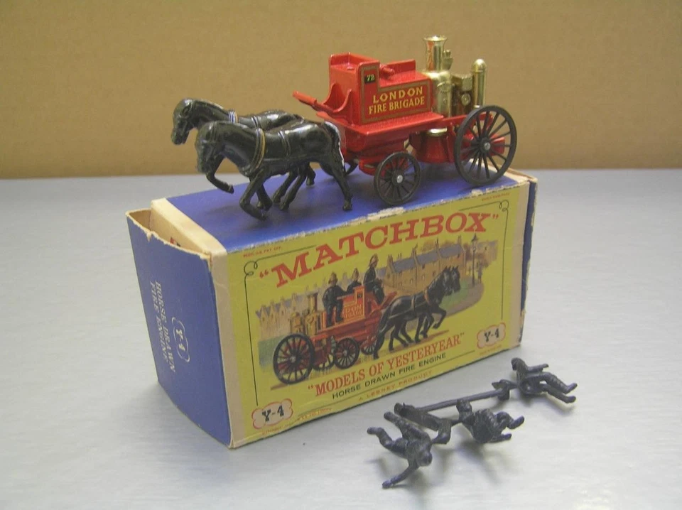 Matchbox Models of Yesteryear Y4 Shand Mason horse drawn fire engine MIB - Image 2 of 4