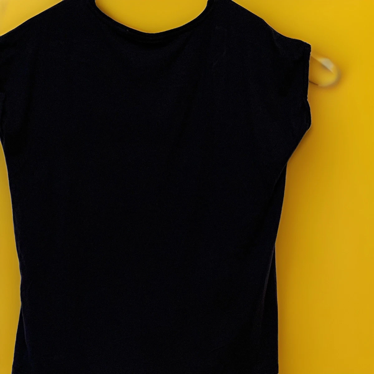 AWARE by Vero Moda Womens Navy Knit Crew Neck Sleeveless Top Size M