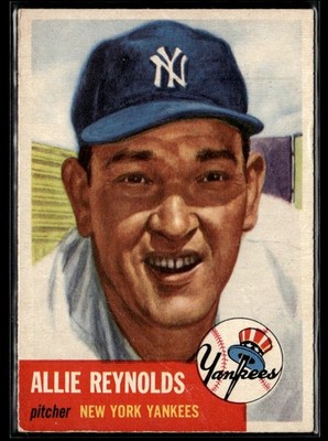 1953 Topps Allie Reynolds Low Grade Set Break #141