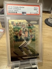 2018 Prizm Sam Darnold Gold Vinyl /5 PSA 9
