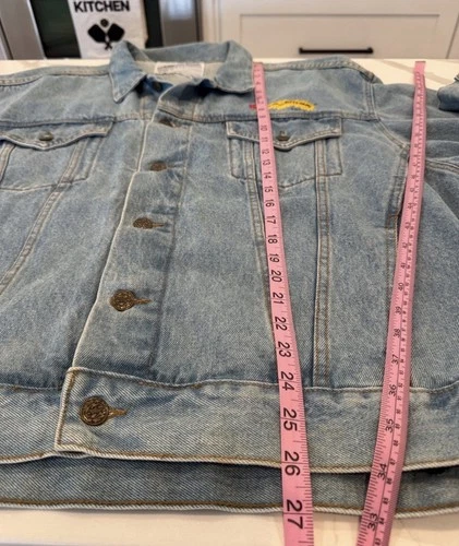 American Born MTV Beavis and Butt-Head Embroidered Denim Trucker Jacket XL image 8