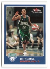2001 Fleer Tradition WNBA #69 Betty Lennox Minnesota Lynx
