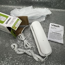 VINTAGE Style VTech Trimstyle Corded Telephone CD1103 White Landline - Open Box