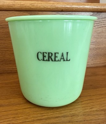 食器 McKee Vintage McKee Jadeite Cereal Canister 48 Ounce Round With Lid | eBay