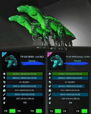 ArkSurvival Ascended Arcrocanthosauras Clone Monster Pair Pve Official Crossplay