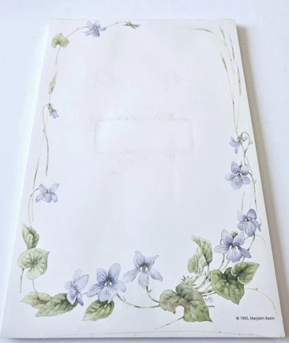 Vintage Hallmark Marjolein Bastin Stationery 40 Sheets 1993 Floral NEW SCENTED