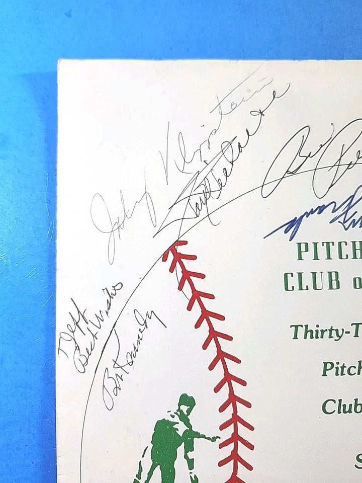 1/21/1979 Pitch & Hit Club of Chicago program 10 Autographs - Image 2 of 4