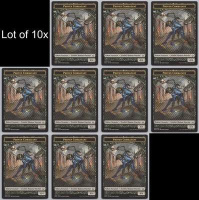 MTG (10) Proven Combatant Token - Hour of Devastation (HOU) -o40