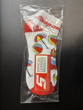 New Snap-On Adult One-Size Summer Beach Umbrella Novelty Ankle Socks NWT Snap On