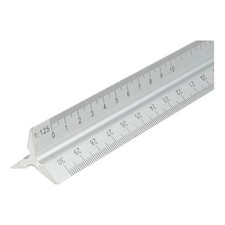 Faithfull Aluminium Triangle Scale Rule 300mm