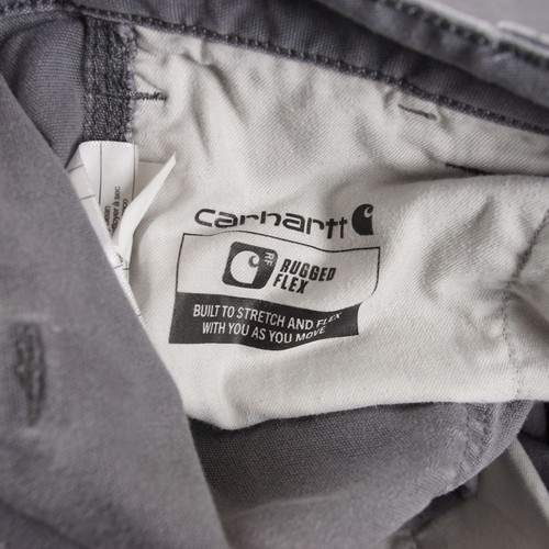 Pantalone uomo Carhartt Relaxed Fit robusto flessibile grigio misto cotone tg 38 x 32 - Foto 12 di 18