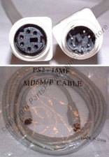 Lot10 15ft PS2 6pin DIN Male Female Extension Cable/Cord/Wire Mouse/Keyboard/KVM