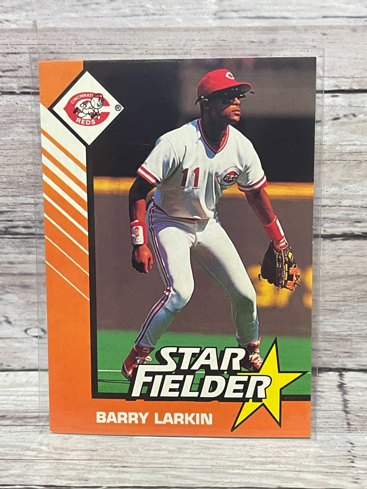 1993 Kenner SLU Star Fielder Starting Lineup Trading Card Barry Larkin eBay