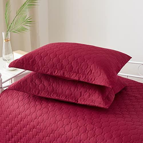3 Piece Burgundy Daybed Cover Set Twin Reversible Cozy Daybed Bedding