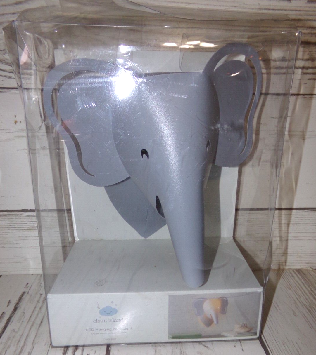 Cloud Island Elephant Hanging Wall Light Decor Nursery Baby Infant NEW-image