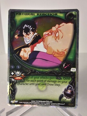 Yu Yu Hakusho TCG CCG Natural Reaction TC15 Cloudy Foil Spirit Pack 3 Card