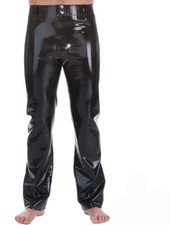 Latex Man Trousers Pants Fetish Costumes with Pockets 0.4MM custom made