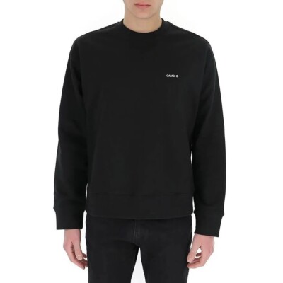 Herren Jungen Sweatshirt Pullover Oberteil OAMC Gr. UK S 100% Baumwolle SEIDE Jersey Logo