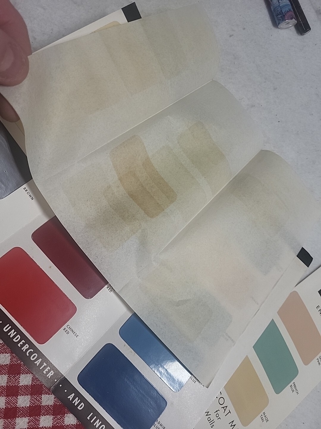 Vtg 1950 Dupont Duco Color Houshold Enamel Samples Guide Valpo Indiana