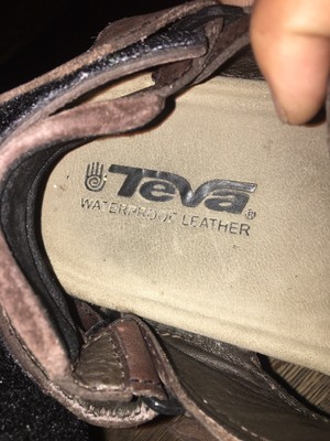 Teva Fisherman Sandals Men\'s 12 US Brown Leather Closed Toe Beach Shoes 6556 Teva Men main image 4