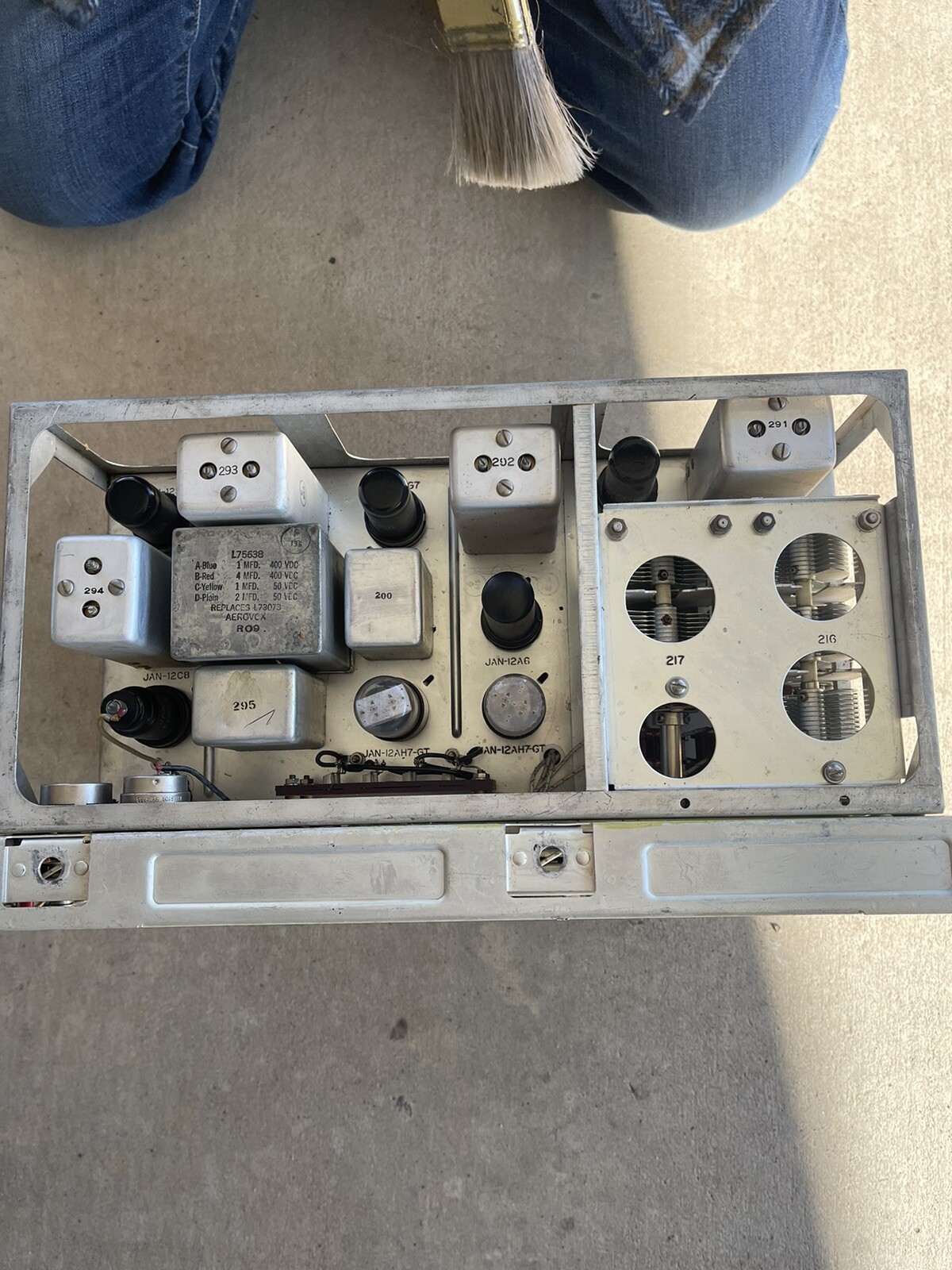 Vintage 1960s Bendix US Army tube radio reciever transmitter bc-624-c 625-am