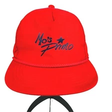 Vintage Mos Primo Sportsmon Red Rope Trucker Mens Youngan Snapback Hat Cap