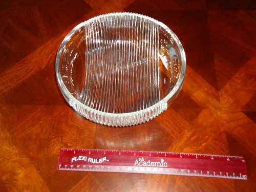 BEAUTIFUL Ribbed Ceskci Poland Crystal Cut Glass 8 1/2" Mixing, Serving Bowl - 第 1/6 張圖片