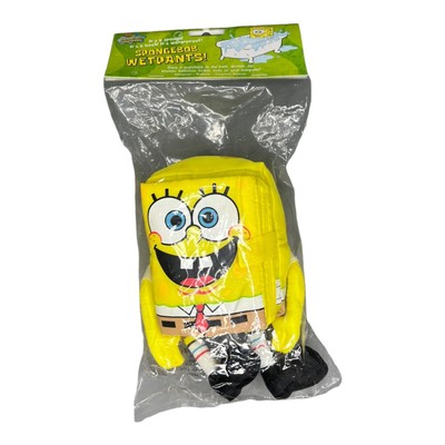 VTG 2003 SpongeBob SquarePants Wetpants Sponge Book Toy Plush Nickelodeon NEW