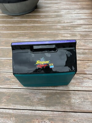 Vintage 80s Igloo Snap-on Racing Cooler Retro Advertising Logo