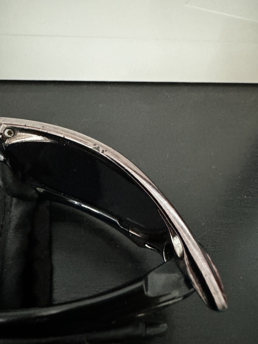 Oakley Splice Black Chrome w/ Black Iridium Lenses Rare Oakley Splice Black Chrome w/ Black Iridium Lenses Rare