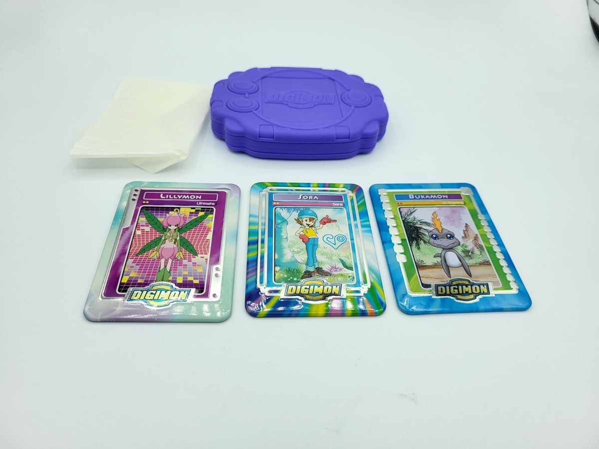 Digimon Taco Bell Metal Cards & Case MINT Lillymon, Sora, Bukamon