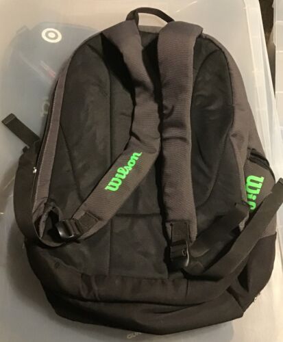 Wilson Tennisrucksack Grau Schwarz - Bild 2 von 4