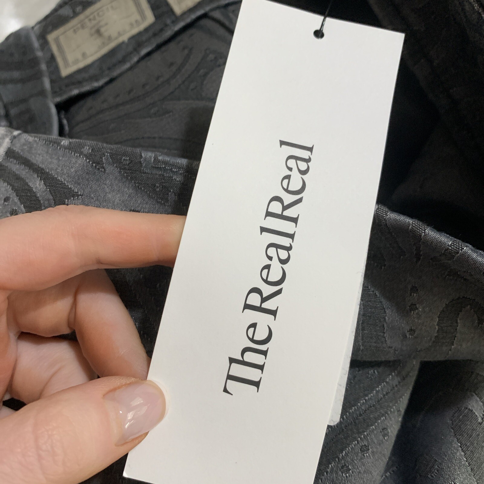 Allsaints Authentic Solid Gray Printed High Waist… - image 7