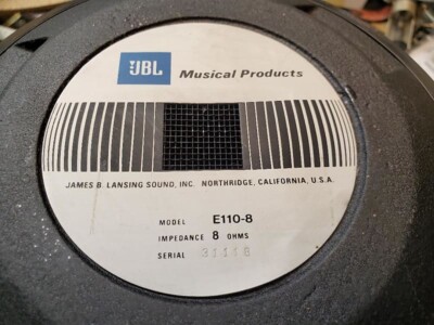 JBL E110-8 ウーハー JBL E110-8 ウーハー