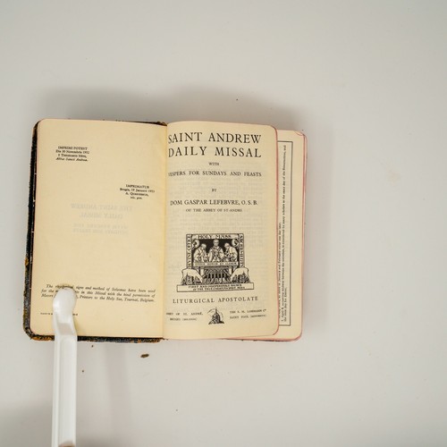 Daily Missal Saint Andrew 1953 Lefebvre Catholic St Andrews Abbey S. ANDRE - Foto 4 di 5