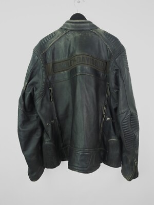 ★gk HARLEY DAVIDSON ライダース　黒　XL HARLEY DAVIDSON Men's Sz XXL Black Asylum Mid-Weight Leather